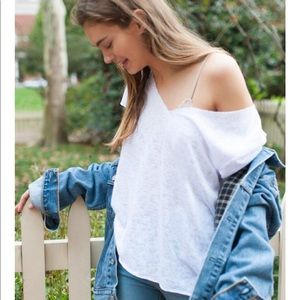 Project Social T Textured V Neck Tee